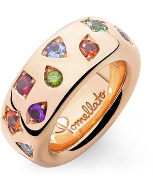 Pomellato Sapphire And Mixed Stone Iconica Ring - Brown