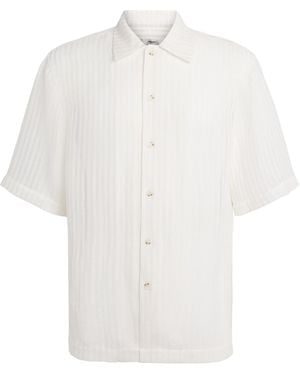 Commas Sheer Short-Sleeve Shirt - White