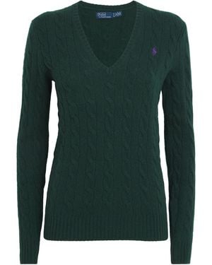 Polo Ralph Lauren Wool-Cashmere Kimberly Sweater - Green