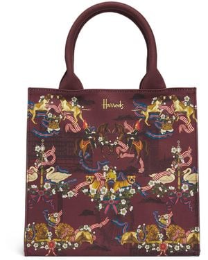 Harrods Small Great British Tote Bag - Red