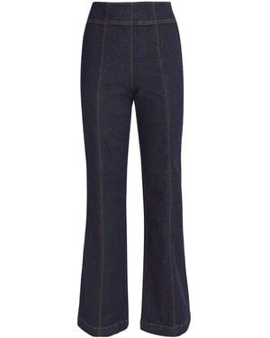 ME+EM Kick Flare Travel High-Rise Jeans - Blue