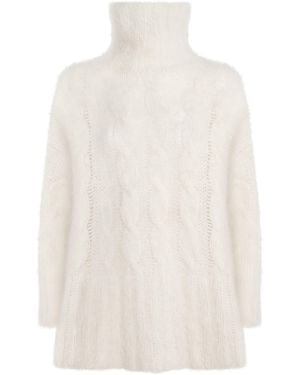 JOSEPH Mohair-Blend Fortin Sweater - White
