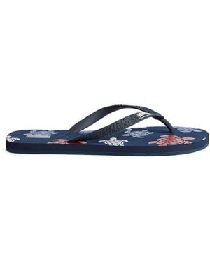 Vilebrequin Copp Turtle Flip Flops - Blue