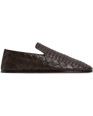 Bottega Veneta Leather Sunday Loafers - Brown