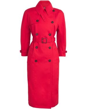 Jacquemus Cotton-Blend Trench Coat - Red