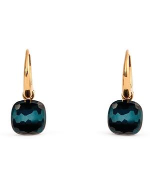 Pomellato Rose And Topaz Petit Nudo Drop Earrings - Purple