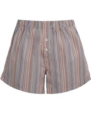 Paul Smith Cotton Signature Stripe Boxer Shorts - Gray