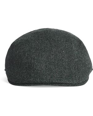 Borsalino Wool-Silk Flat Cap - Green