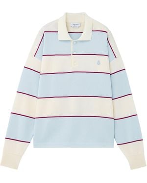 McQueen Rugby Striped Polo Shirt - Blue