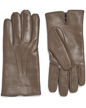 Giorgio Armani Lambskin Gloves - Brown