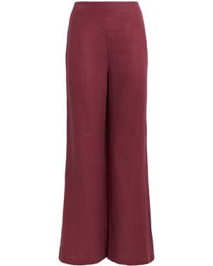 Faithfull the Brand Linen Syna Wide-Leg Trousers - Purple