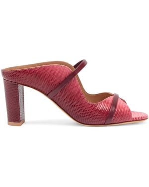 Malone Souliers Embossed Leather Norah Sandals 70 - Pink