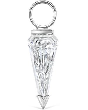 Maria Tash Silhouette Diamond Charm - White