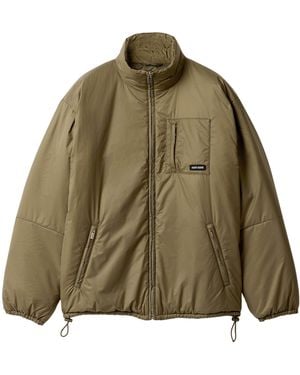 Miu Miu Ripstop Funnel-Neck Puffer Jacket - Green