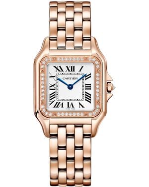 Cartier Medium Rose And Diamond Panthère De Watch - Metallic