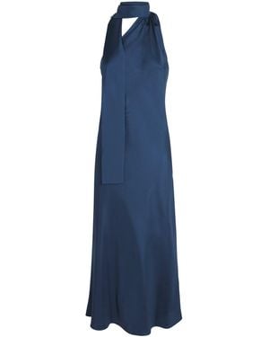 MAX&Co. Silk Scarf Midi Dress - Blue
