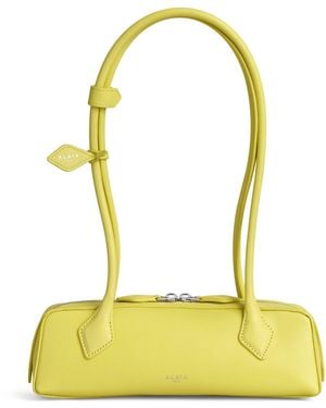 Alaïa Small Leather Le Teckel Shoulder Bag - Yellow