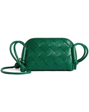 Bottega Veneta Candy Leather Concert Pouch - Green