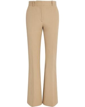 JOSEPH Stretch-Gabardine Tafira Flared Trousers - Natural