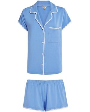 Eberjey Frida Short Pyjama Set - Blue