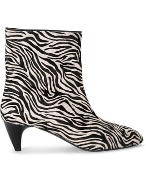 Isabel Marant Leather Jiry Ankle Boots 55 - Black