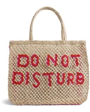 The Jacksons Jute Do Not Disturb Tote Bag - Red