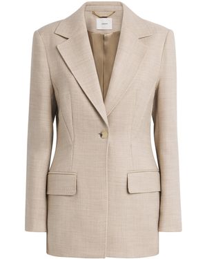 JOSEPH Virgin Wool Fallon Blazer - Natural