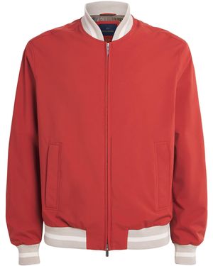 Paul & Shark Typhoon Platinum Bomber Jacket - Red