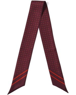 Aspinal of London Silk Heart Scarf - Purple