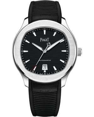 Piaget Stainless Steel Polo Date Watch - Black