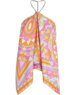 PUCCI Silk Halterneck Top - White