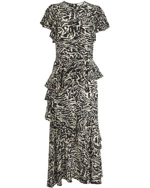 Ulla Johnson Silk Amaia Midi Dress - Multicolour