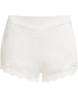 Simone Perele Silk-Blend Love Me Shorts - White