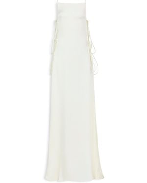 Alaïa Cady Tied Maxi Dress - White