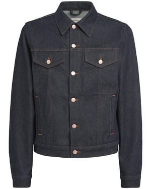Emporio Armani Blouson Denim Jacket - Blue