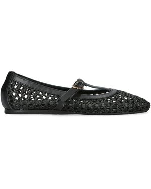 Ancient Greek Sandals Woven Aerati Ballet Flats - Black