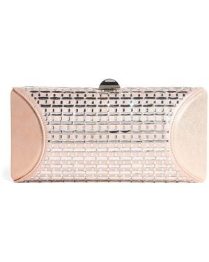 Rodo Satin Embellished Tube Plus Clutch Bag - Pink