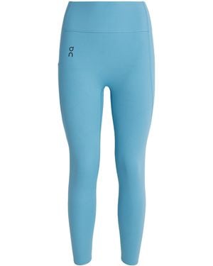 On Shoes Studio 7/8 Tights - Blue