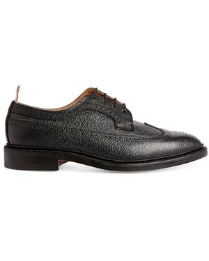 Thom Browne Leather Longwing Brogues - Black