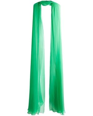 Zuhair Murad Silk Chiffon Scarf - Green