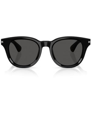 Burberry Acetate Round Sunglasses - Black