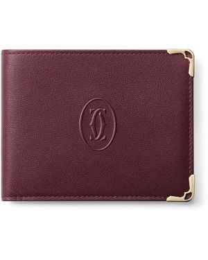 Cartier Leather Must De Wallet - Purple