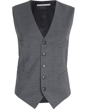 Alexander Wang Wool-Blend Chain-Detail Waistcoat - Grey