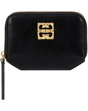 Givenchy Leather 4G Liquid Compact Wallet - Black