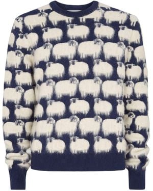 Lanvin Sheep Sweater - Blue