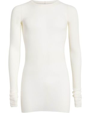 Rick Owens Rib Ls Long-Sleeve T-Shirt - White