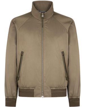 Tom Ford Wool-Lined Bomber Jacket - Green