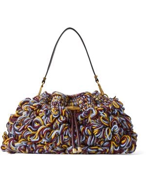 Jimmy Choo Crochet Bon Bon Shoulder Bag - Brown
