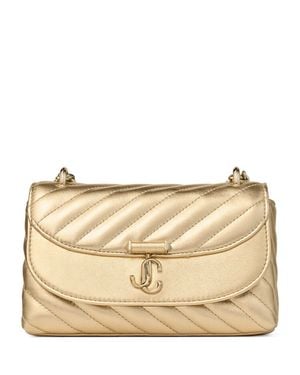 Jimmy Choo Small Curve Leather Cross-Body Bag - Natural