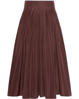 Max Mara Pleated Maxi Skirt - Purple